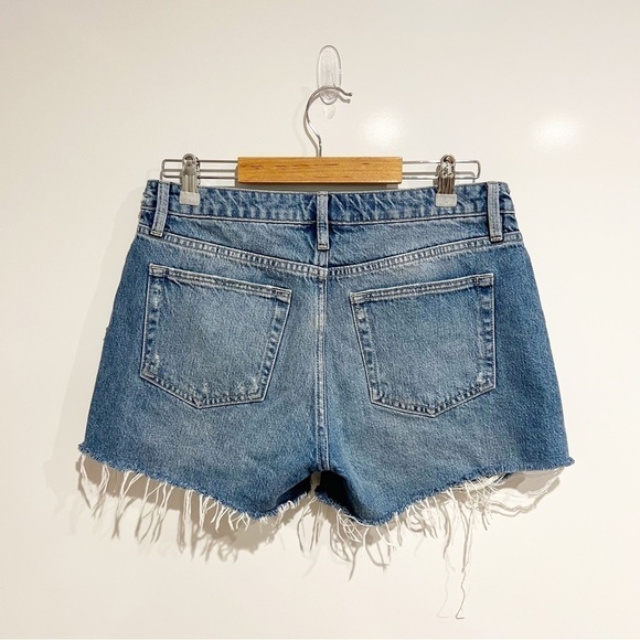 Frame Le Grand Garçon denim shorts in Montgrove Rips - Picture 3 of 9